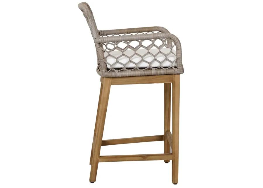 Paulo Outdoor Counter Stool Gray