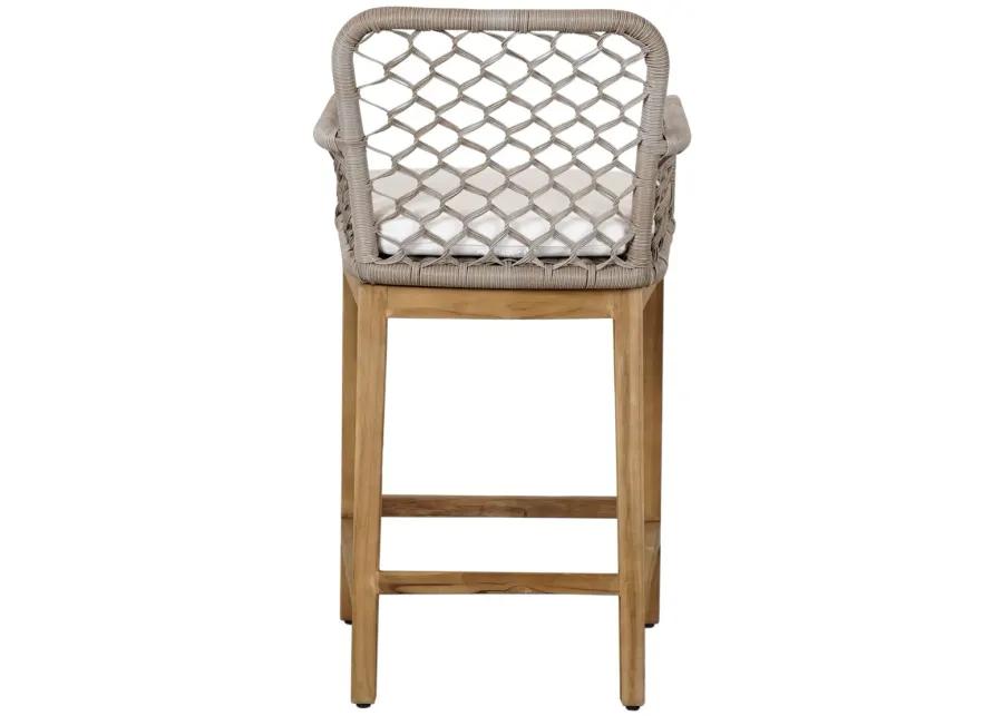 Paulo Outdoor Counter Stool Gray