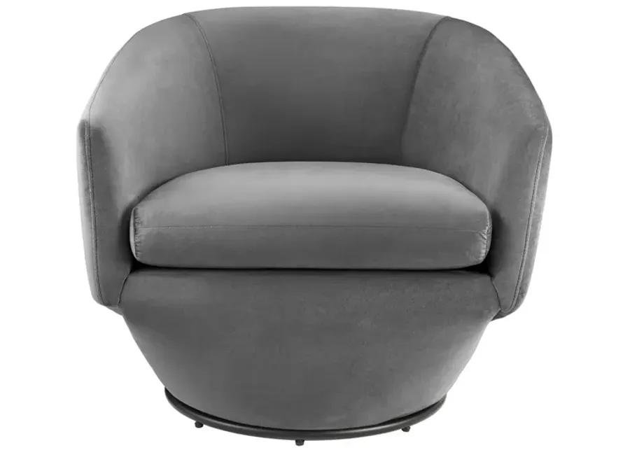 Series Performance Velvet Fabric Swivel Chair