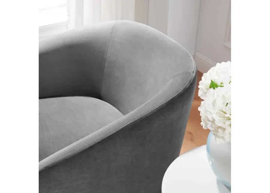 Series Performance Velvet Fabric Swivel Chair