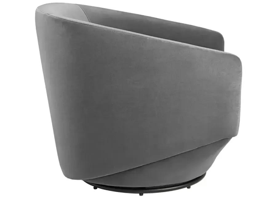 Series Performance Velvet Fabric Swivel Chair