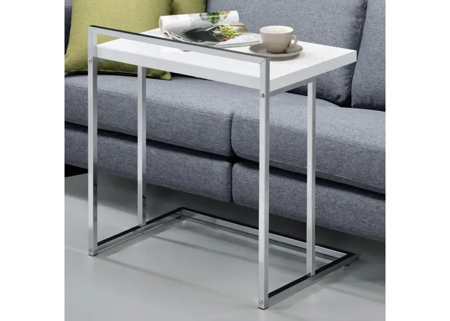 Dani Rectangular Snack Table with Metal Base