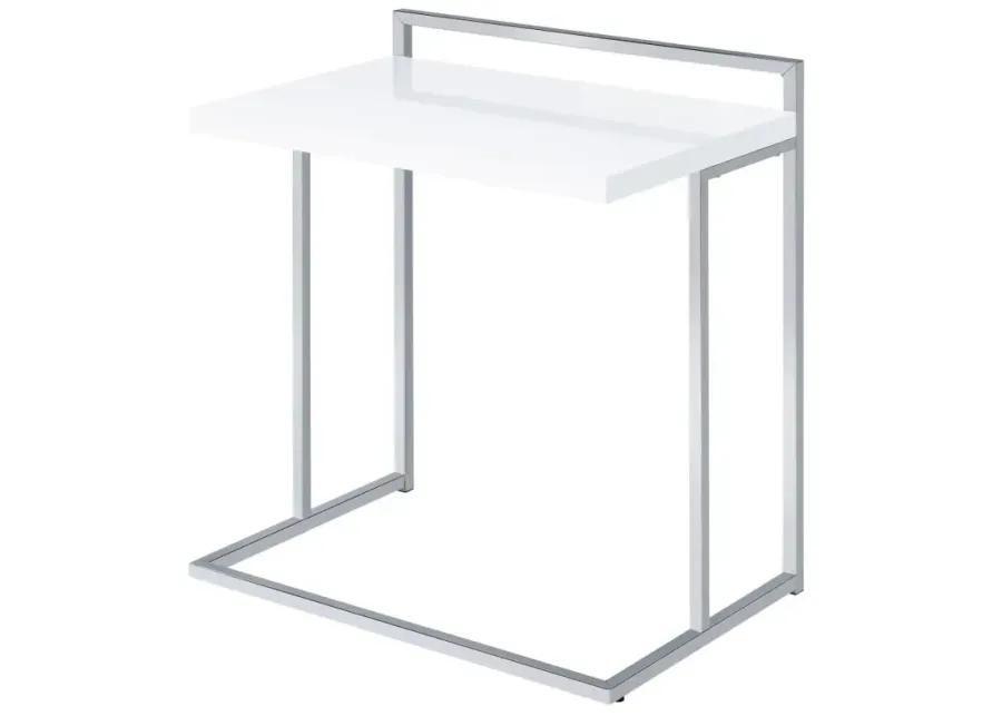 Dani Rectangular Snack Table with Metal Base