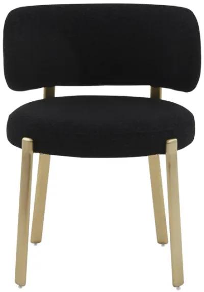 Margaret Black Boucle Dining Chair