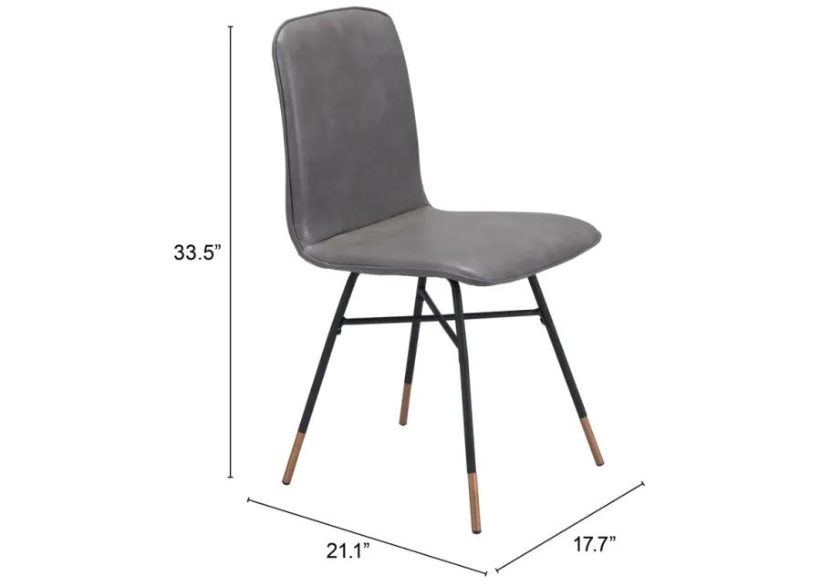 Var Dining Chair (Set of 2) Gray