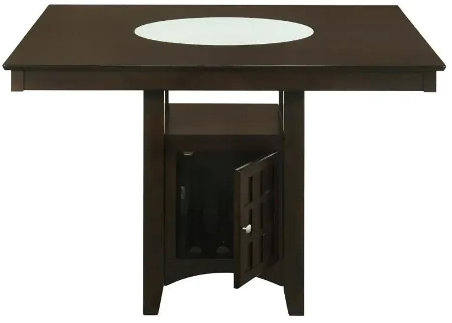 Gabriel Square Counter Height Dining Table Cappuccino