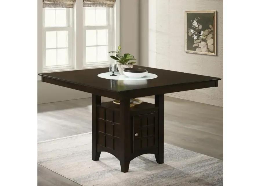 Gabriel Square Counter Height Dining Table Cappuccino