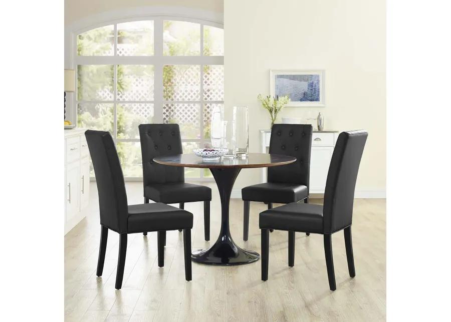 Confer Dining Side Chair Vinyl Set of 4