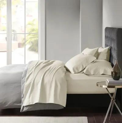 Madison Park 800 Thread Count Ivory Cotton Blend Sateen Sheet Set