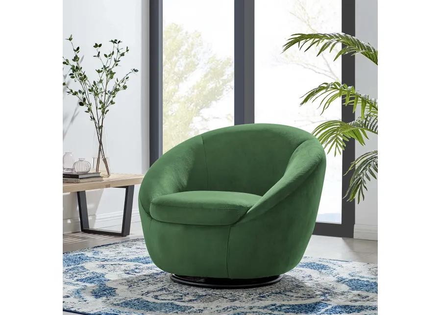 Buttercup Performance Velvet Performance Velvet Swivel Chair