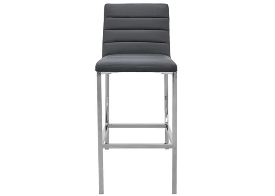 Amalfi Metal Back Bar Stool in Cobalt