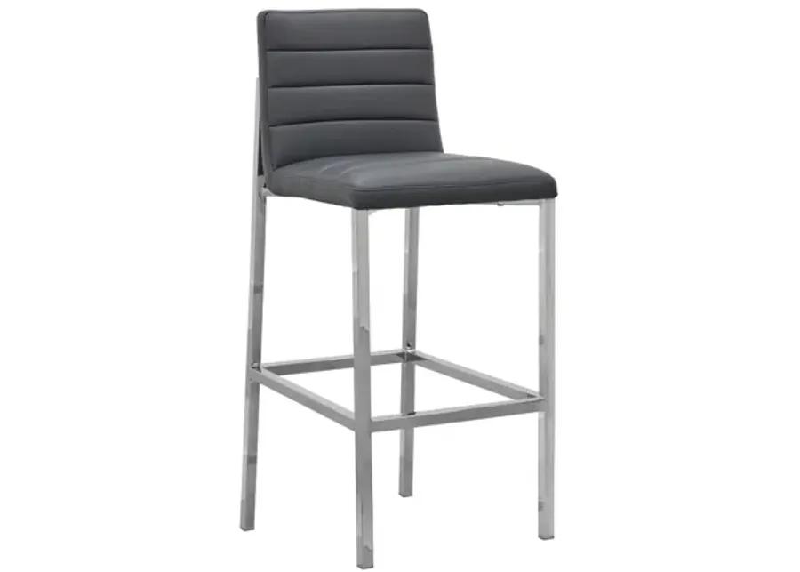 Amalfi Metal Back Bar Stool in Cobalt