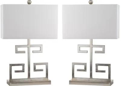 Greek Key 25-Inch H Table Lamp - Set of 2