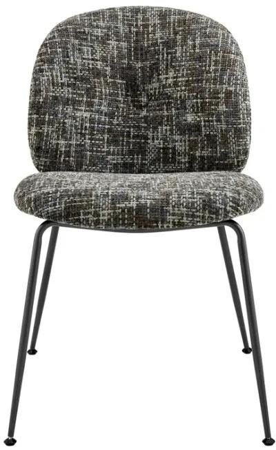 Nisha KD Fabric Dining Side Chair, Allure Gray