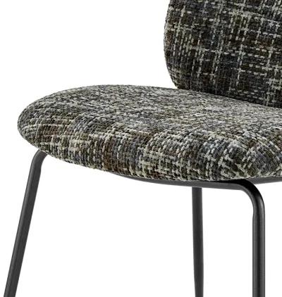 Nisha KD Fabric Dining Side Chair, Allure Gray