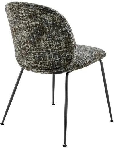 Nisha KD Fabric Dining Side Chair, Allure Gray