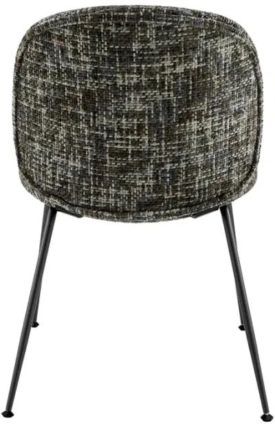 Nisha KD Fabric Dining Side Chair, Allure Gray