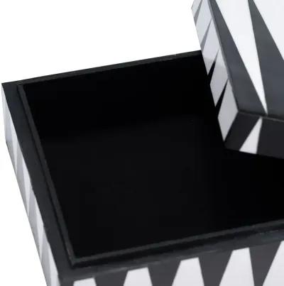 Resin,s/3 6/7/9",sharp Lines Rec Boxes,black/white