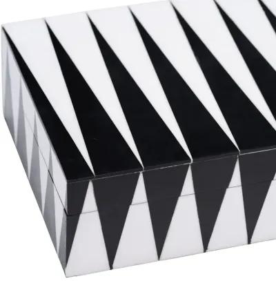 Resin,s/3 6/7/9",sharp Lines Rec Boxes,black/white