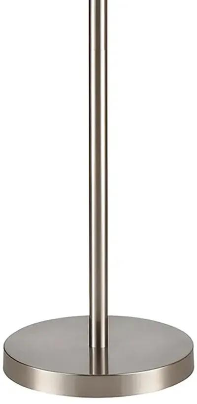 Loman 65'' High 3-Light Floor Lamp - Satin Nickel - Includes LED Bulbs