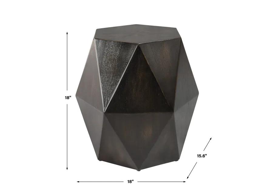 Volker Black Geometric Accent Table