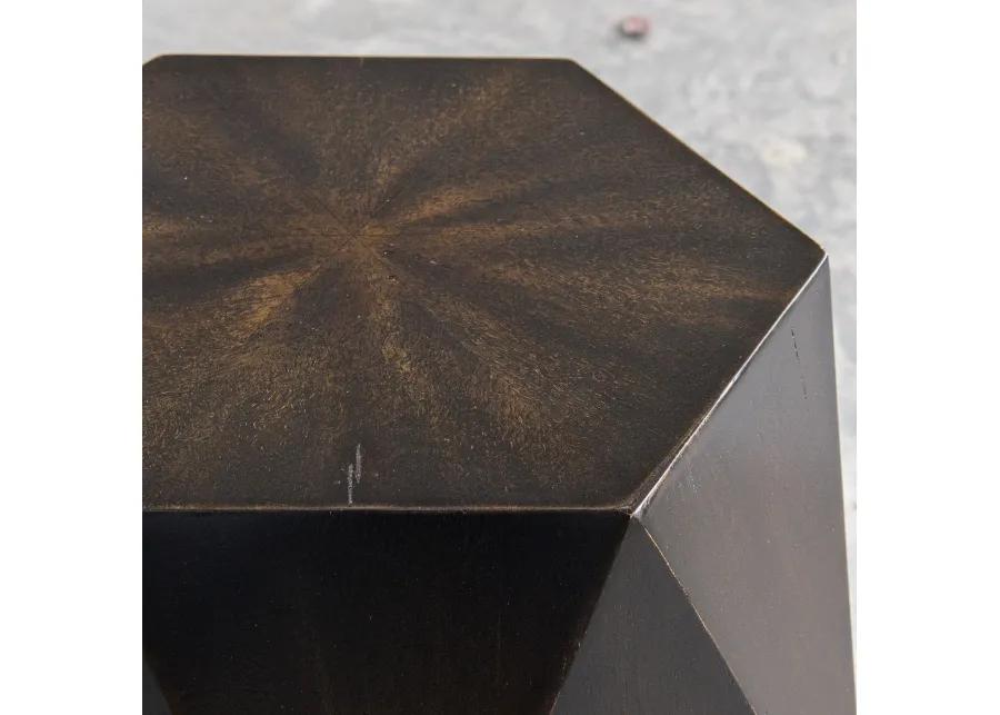 Volker Black Geometric Accent Table