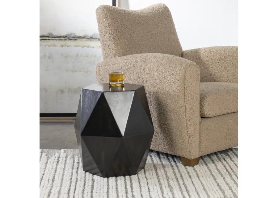 Volker Black Geometric Accent Table