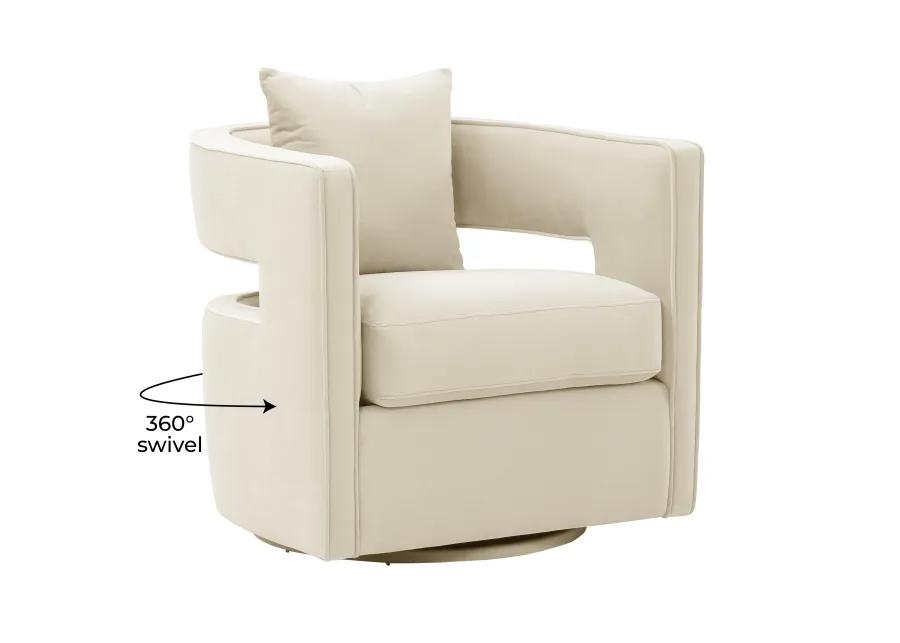 Kennedy Cream Swivel Chair