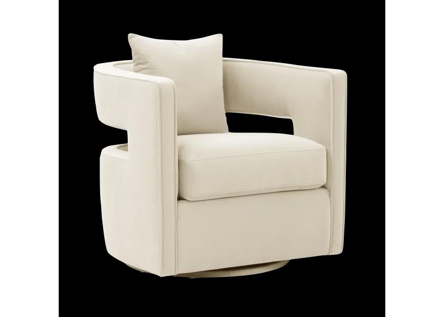 Kennedy Cream Swivel Chair