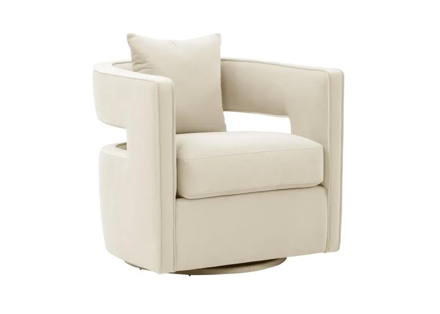 Kennedy Cream Swivel Chair