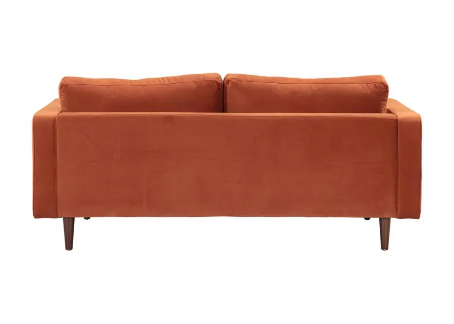 Cave Burnt Sienna Velvet Living Room Set