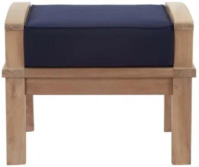 Marina Outdoor Patio Teak Ottoman