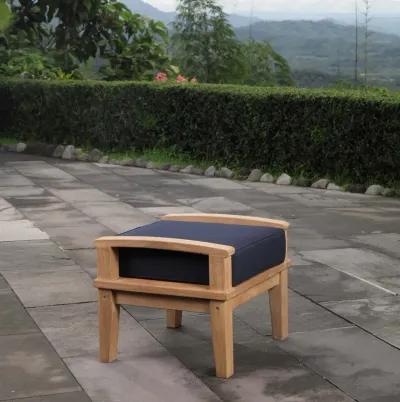 Marina Outdoor Patio Teak Ottoman