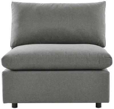 Commix Overstuffed Outdoor Patio Armless Chair