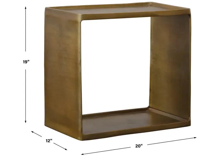 Derwent Antique Brass Side Table