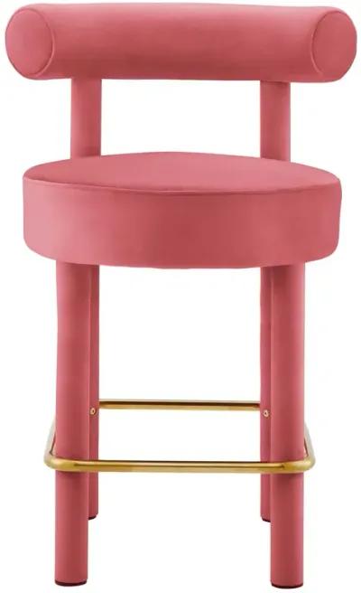 Toulouse Performance Velvet Counter Stool - Set of 2