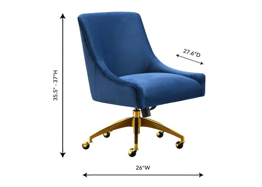 Beatrix Navy Office Swivel Chair