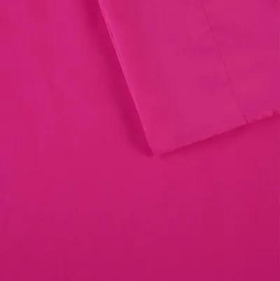 Intelligent Design Microfiber Pink Sheet Set with Side Storage Pockets