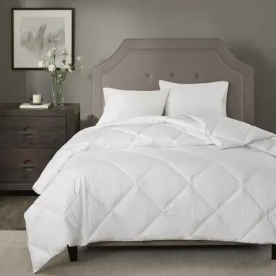 Madison Park Signature 1000 Thread Count Cotton Rich White Diamond Quilting Down Alternative Comforter