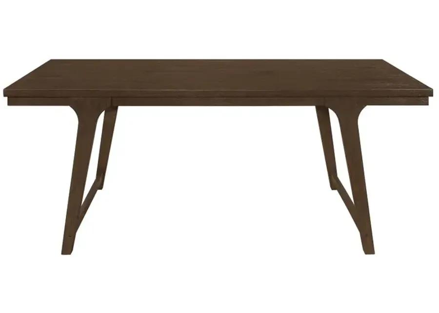 Reynolds Rectangular Dining Table Brown Oak