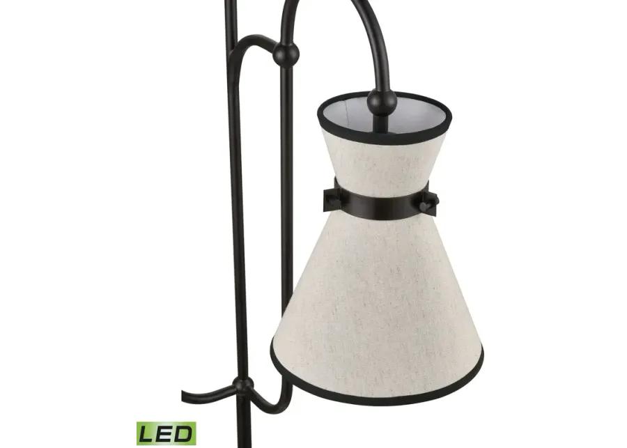 Emsworth 63'' High 2-Light Floor Lamp - Matte Black - Includes LED Bulbs