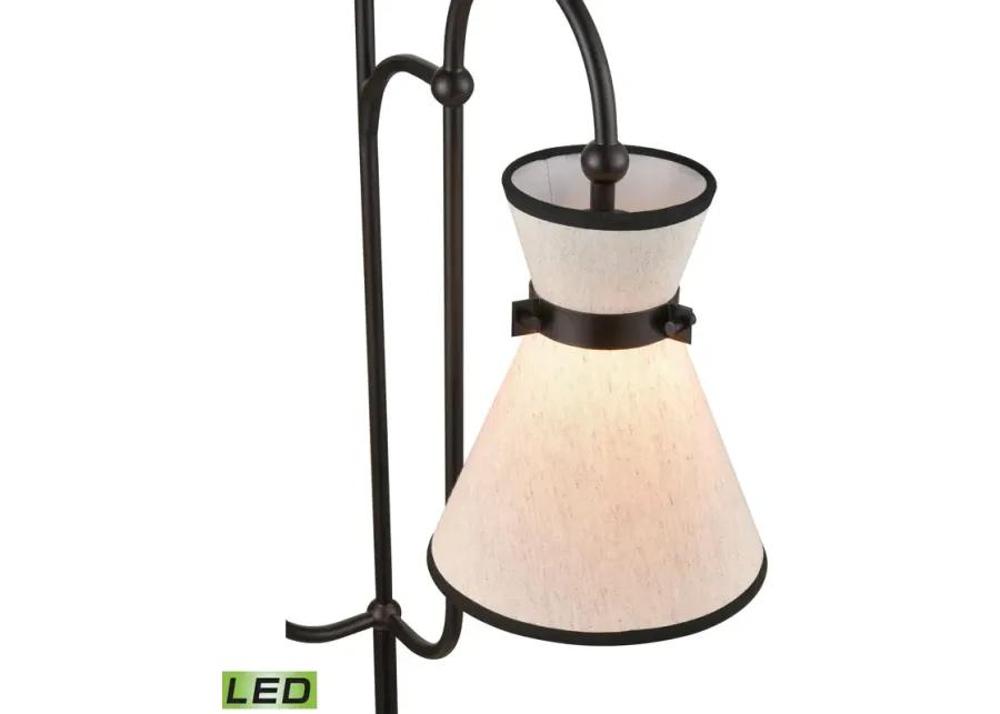 Emsworth 63'' High 2-Light Floor Lamp - Matte Black - Includes LED Bulbs