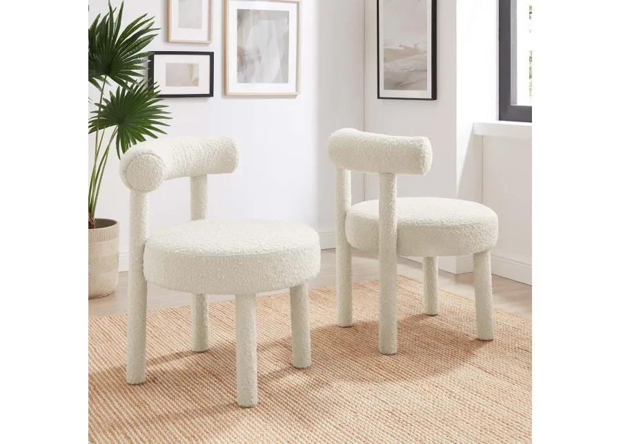 Toulouse Boucle Fabric Dining Chair - Set of 2