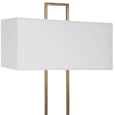 Column White Marble Table Lamp