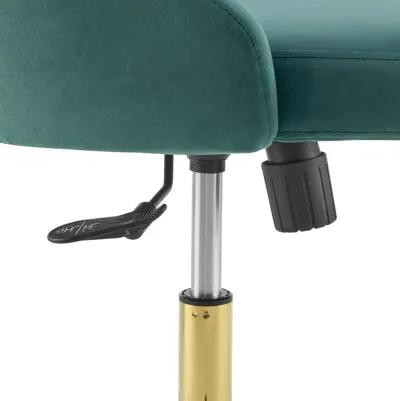 Distinct Tufted Swivel Performance Velvet Office Chair