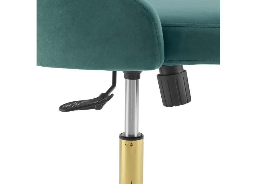 Distinct Tufted Swivel Performance Velvet Office Chair