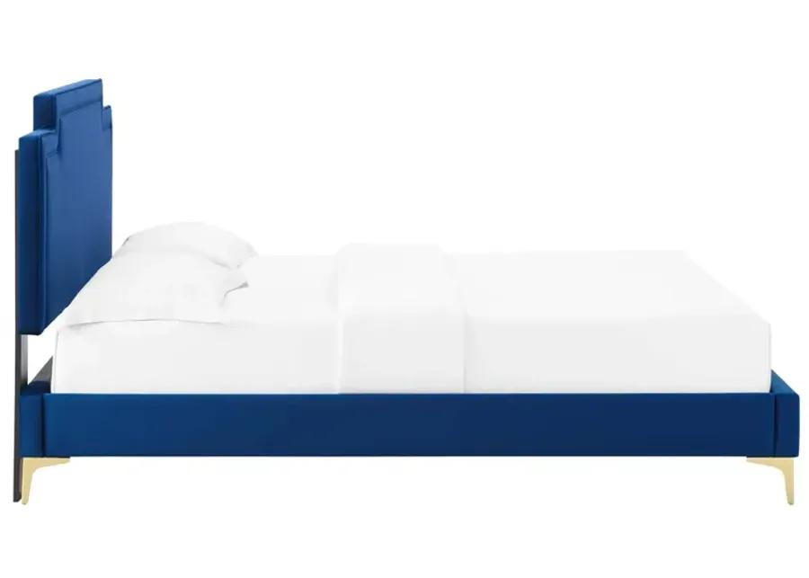 Liva Performance Velvet King Bed