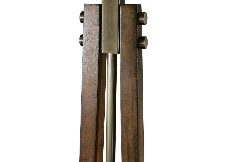 Boydton Burnished Wood Floor Lamp