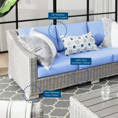 Conway Outdoor Patio Wicker Rattan Sofa