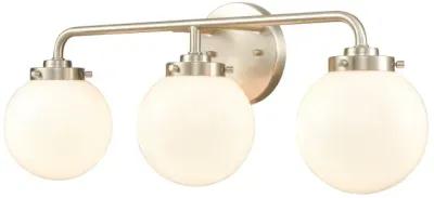 Fairbanks 22.75'' Wide 3-Light Vanity Light - Brushed Nickel and Opal